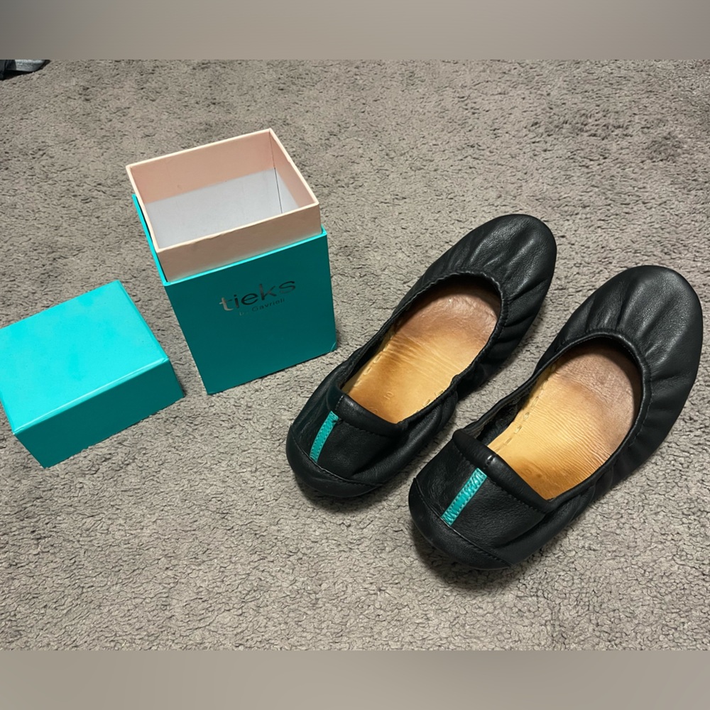 Tieks Matte Black Size 10 With Box - image 1